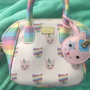 Betsey Johnson cat unicorn purse